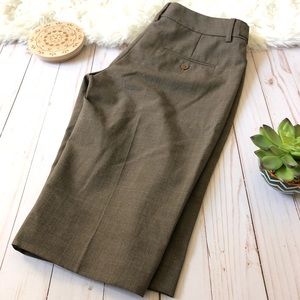 Cropped brown Slacks Suit Pants Capris Shorts